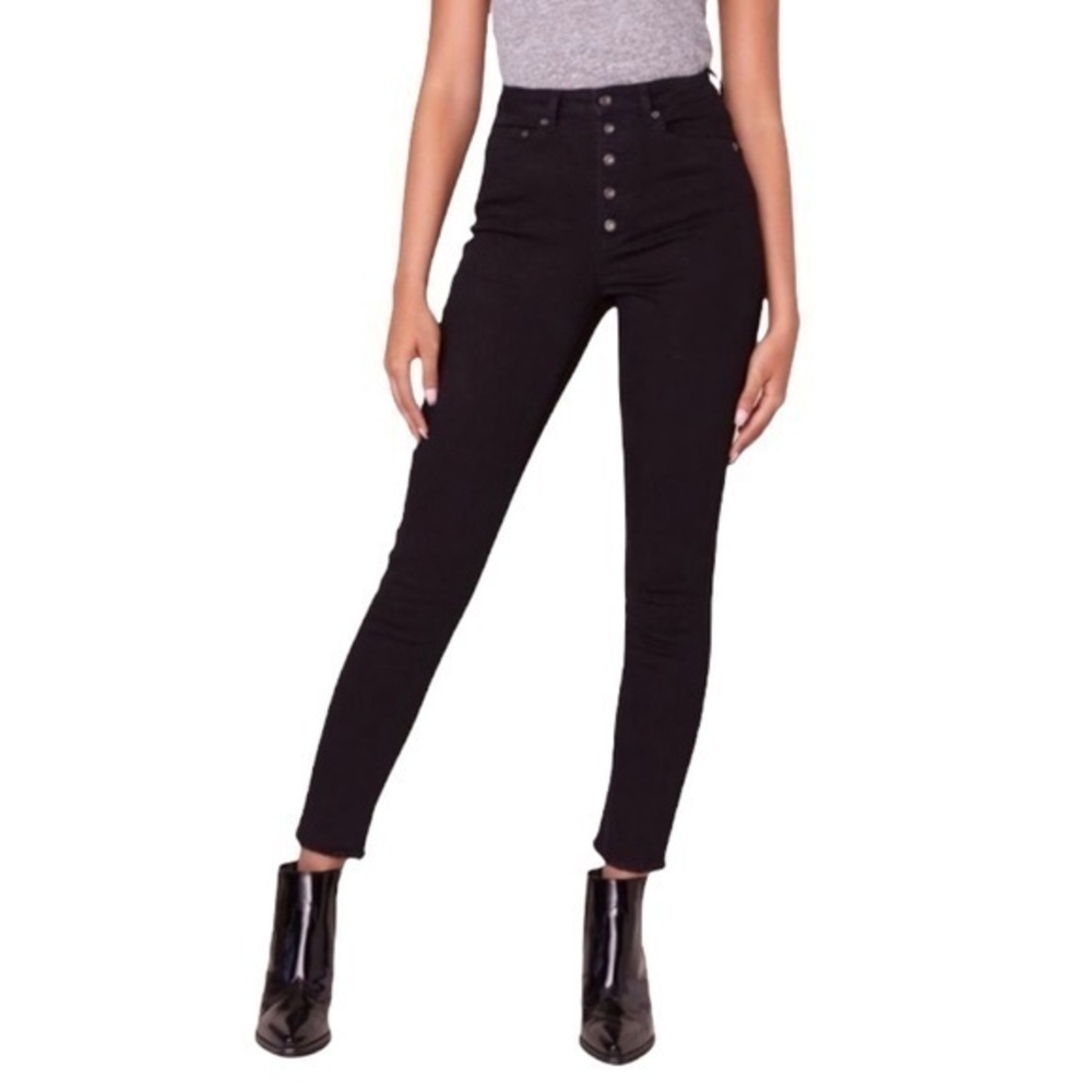 Jack BB Dakota NWT High-Rise Button-Fly Jeans Women’s Size 24 Raw Hem